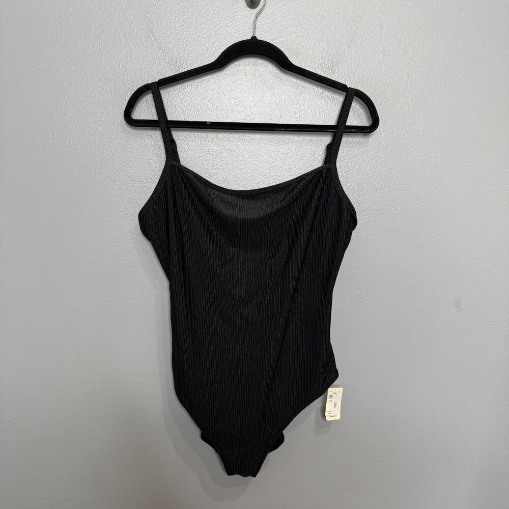 AERIE shine rib scoop full coverage one piece swimsuit size XL